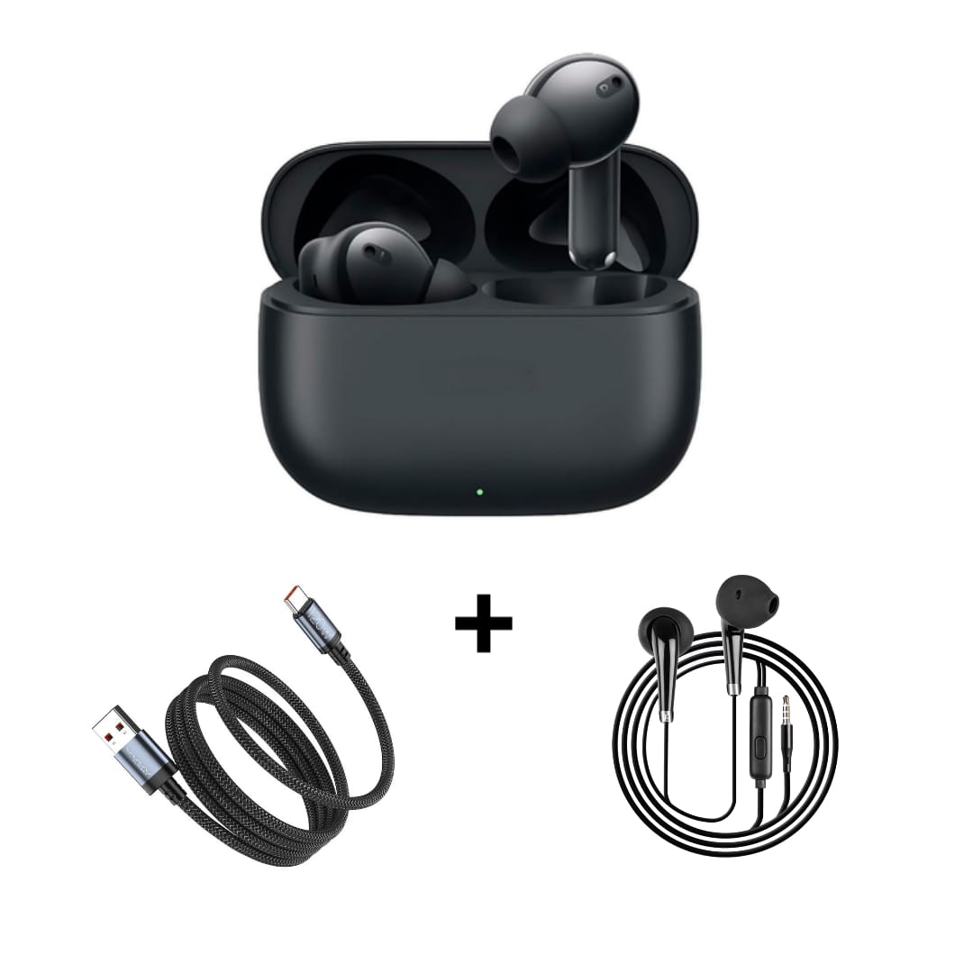 Earbuds  + Type C USB Cable + Wired Earphone