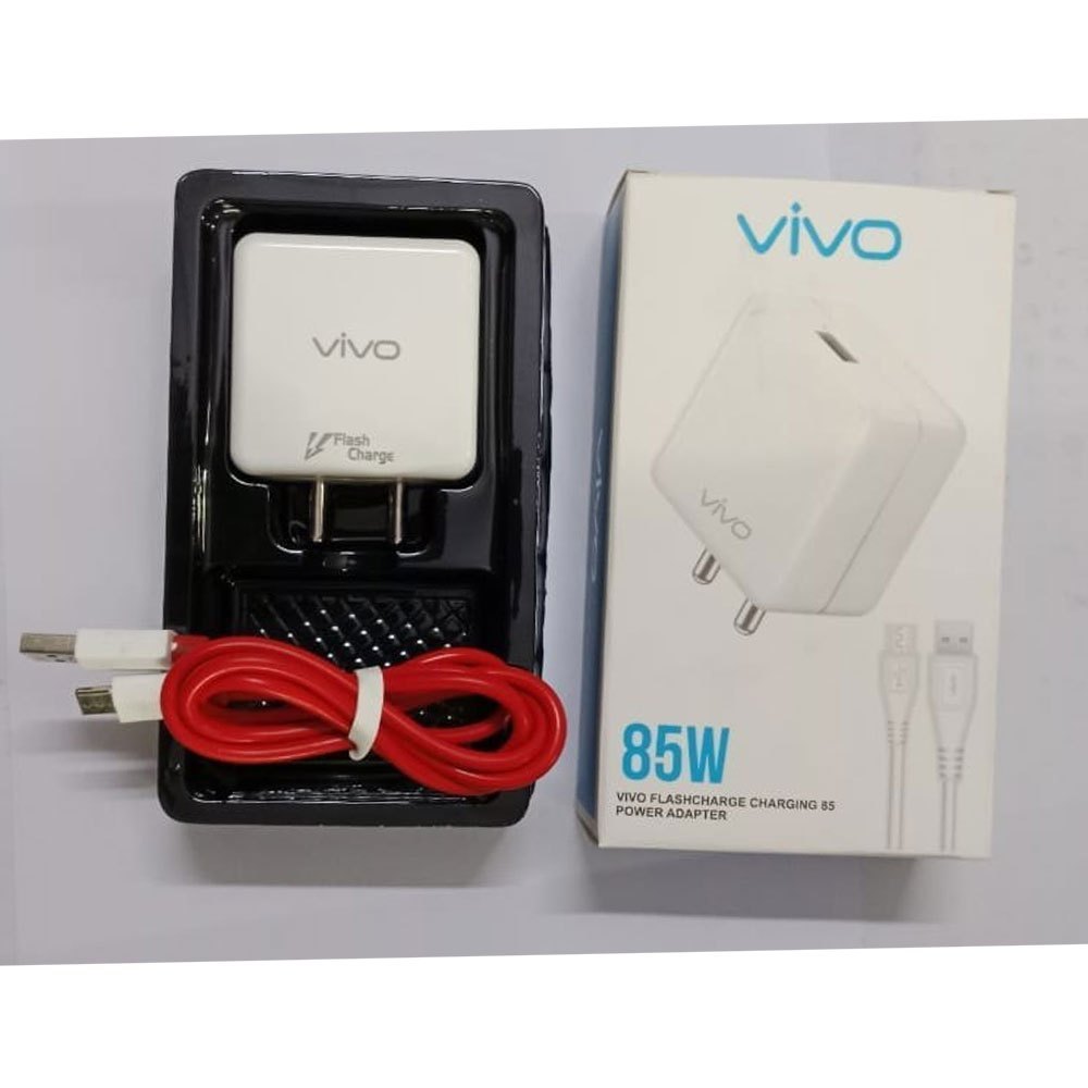 VIVO 85W SuperVOOC Fast Charging Adapter with Type-C Cable